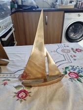 Vintage Brass Sail Boat