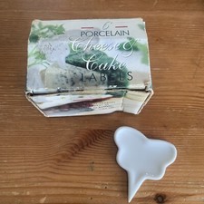 Lakeland 6 Porcelain Cheese & Cake Reusable Labels  Chip Resistant Dishwash Safe