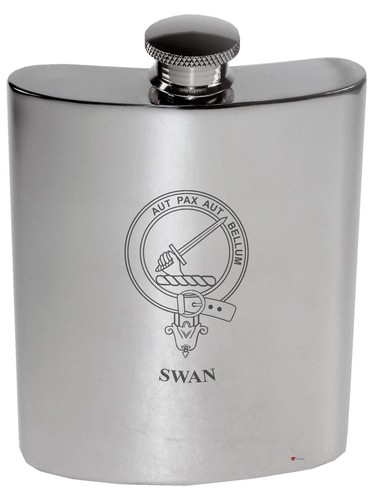 Swan family crest 6oz polished - swan,