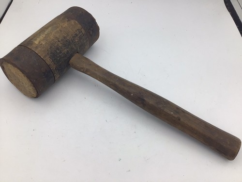 Vintage wooden mallet hammer - vintage,