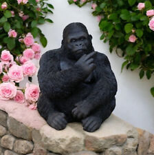 Up Yours Gorilla Naughty Monkey Large Garden Ornament Funny Statue Ape Decor