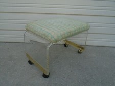 Lucite vanity stool - stool, seat
