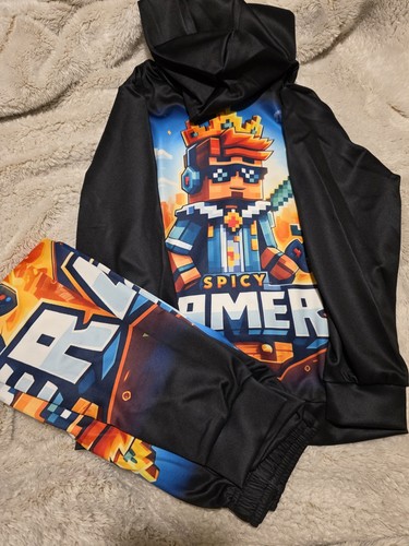 Boys gamer hooded tracksuit - hooded,
