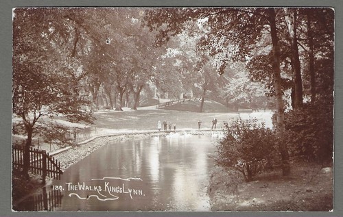 Vintage postcard the walk s - vintage,