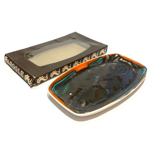 Boxed poole pottery delphis - pottery,