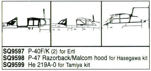 Squadron canopies sqs9598 - squadron, 1:48