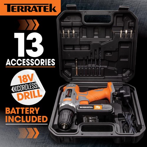18v cordless drill driver - 18v,