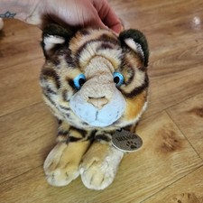 12" KEEL SHANGO BENGAL CAT KITTEN LEOPARD SOFT CUDDLY TOY BEAR GINGER BLUE Eyes