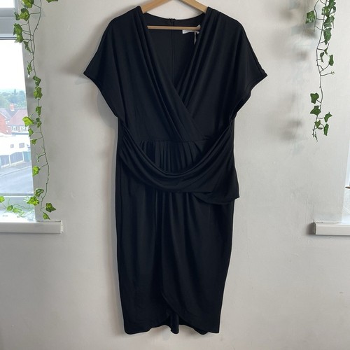 Jasambac black draped midi - jasambac,