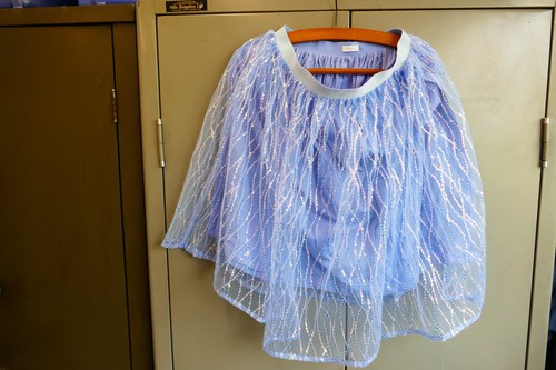 Girls light blue lined - blue, sequin