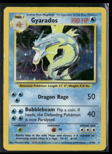 Gyarados holo rare base - holo,