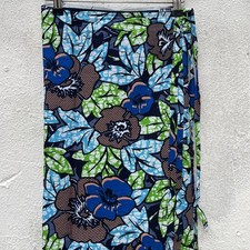 Dutch Wax Cotton Wrap Skirt