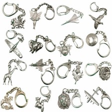 Small Pewter Keyring. Choice of Designs. English Pewter FAST & FREE UK Delivery!