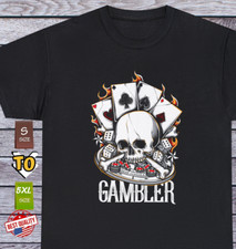 New Urban Poker Skull T Shirt