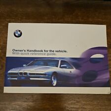 Bmw 8 Series 850ci 840ci 850csi Owner Manual Handbook 1996