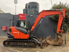 Kubota KX080-4 year 2018 3 Buckets Q/H 8.3t Midi Excavator / Digger £24600+VAT