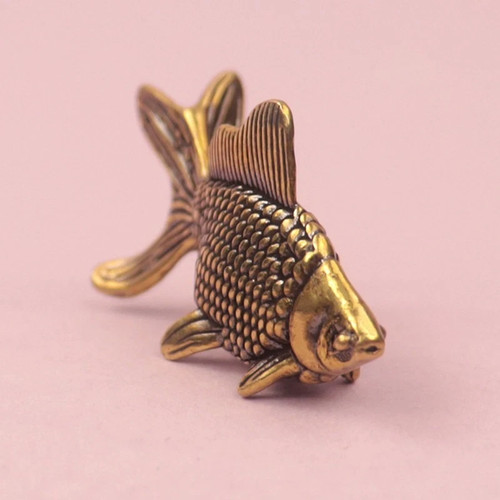 1pc retro brass goldfish - 1pc,