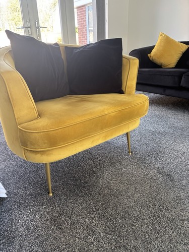 Dfs chair and - chair, pouf