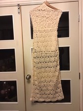 BNWT ZARA Beige Crochet Midi