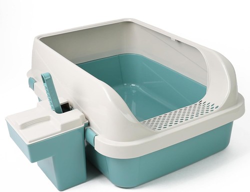 Cat litter tray box plastic - litter,
