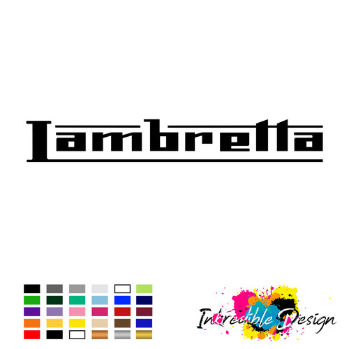 Lambretta logo badge vinyl - lambretta,
