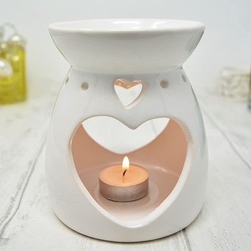 Large oil burner ceramic heart - large,