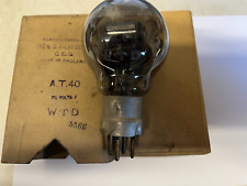 RARE MUSEUM PIECE 1920'S  GEC AT40 RADIO VALVE