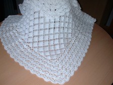 Crochet Baby Shawl Hand Made