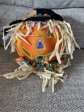 Halloween Pumpkin Jack-O’-Lantern Fibrotic Multicoloured Light Up Decoration