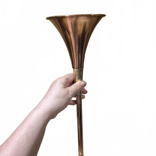 Copper carriage horn - carriage, horn.