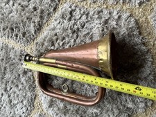 ANTIQUE VINTAGE COPPER BRASS GUARDS RAILWAY HENRY RILEY METROPOLITAN OLD BUGLE