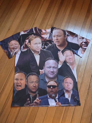 Alex jones collage shirt - alex,