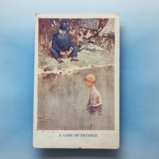 Comic Postcard 1913 Policeman Bathing Prohibited Game of Patience Lawson Wood