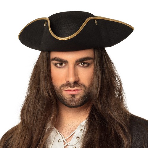 Admiral henry pirate hat - henry, black