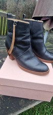 Acne black leather ladies