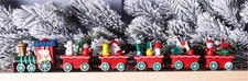 Wooden Christmas Train Set