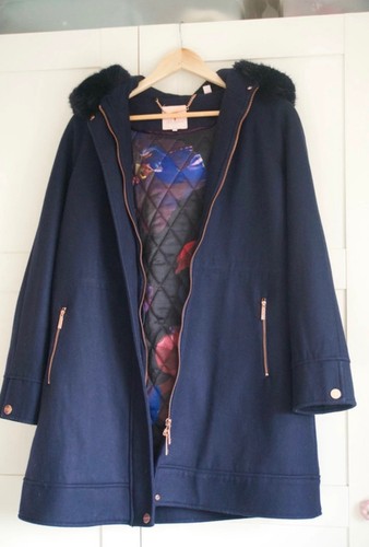 Ted baker navy wool blend - baker,