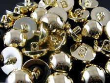 Round Gold Domed Buttons -