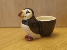 Quail Ceramics Puffin Egg Cup, brand new and unboxed