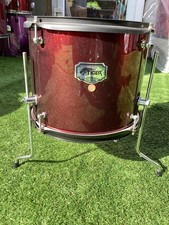 12''x 10'' Floor Tom with Legs (50cm) - wine-Great for Busking