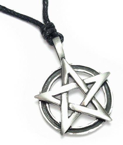Pentagram pewter metal - metal, pendant