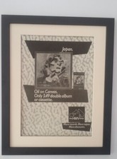 JAPAN*Oil On Canvas*HMV*1983*ORIGINAL*POSTER*AD*QUALITY*FRAMED*FAST WORLD SHIP