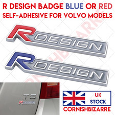 R DESIGN BADGE RED OR BLUE