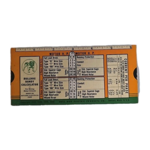 Vtg 1950 bull dog electric - vtg,