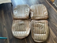 e type series 2 front seat covers leather tan colour original 