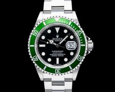 Rolex 16610LV Submariner 50th Anniversary "Kermit" SS Green Bezel