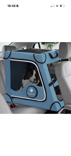 Portable dog crate - dog, car