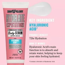 Soap & Glory Hydrate Expectations  Body Serum Hyaluronic Acid 250ml Vegan