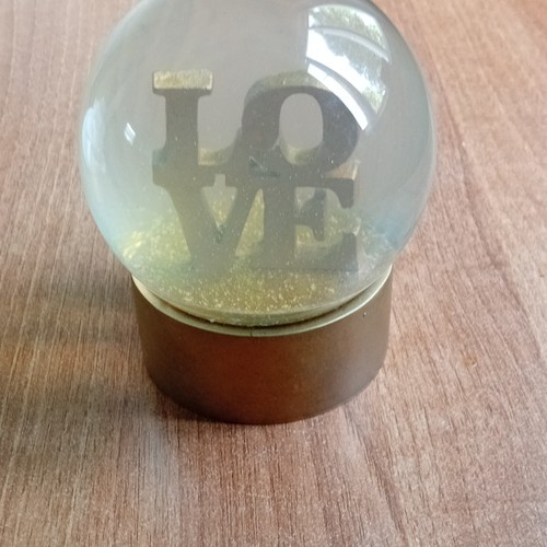 Love glitter globe - love,