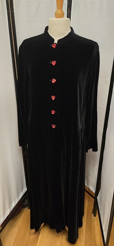Laura ashley black silk velvet - black,